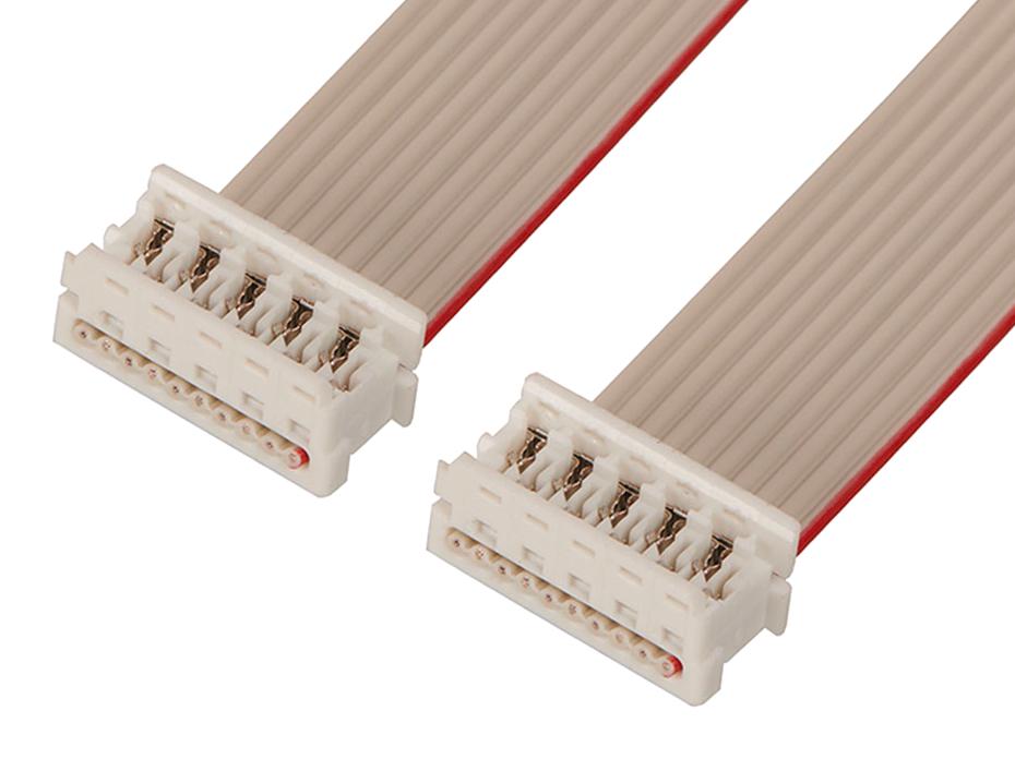 Molex Series 92315 Ribbon Cable Assembly: 160mm, 10 Circuits, Tin Plating
