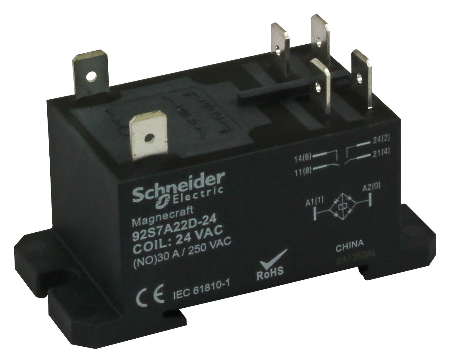 SCHNEIDER ELECTRIC/LEGACY RELAY 92S7A22D24 image