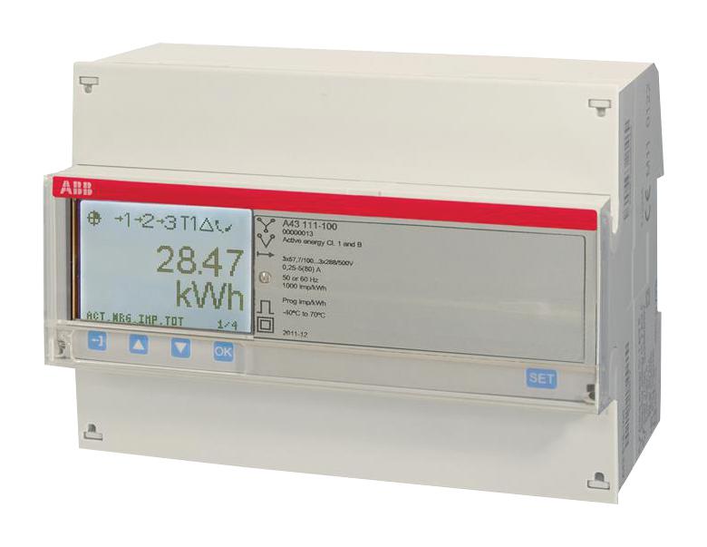 ABB A43 111-100 – Reliable Energy Meter for Industrial Applications