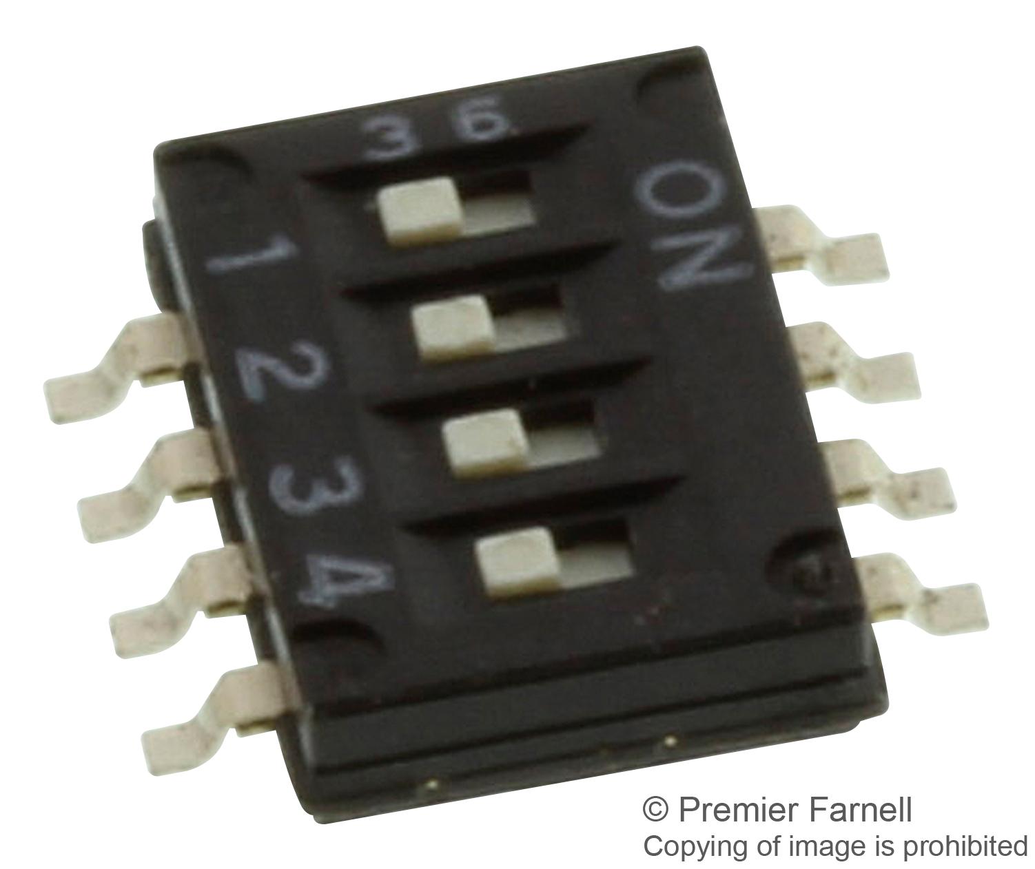 Omron Series A6H DIP Switch: A6H4101