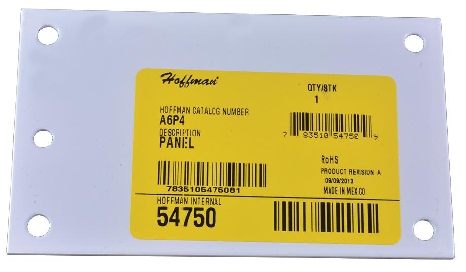 Pentair Series Junction Box Panel: A6P4