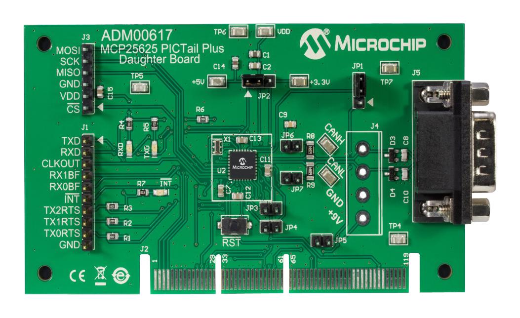 Microchip Series PICtail Plus CAN Controller: MCP25625