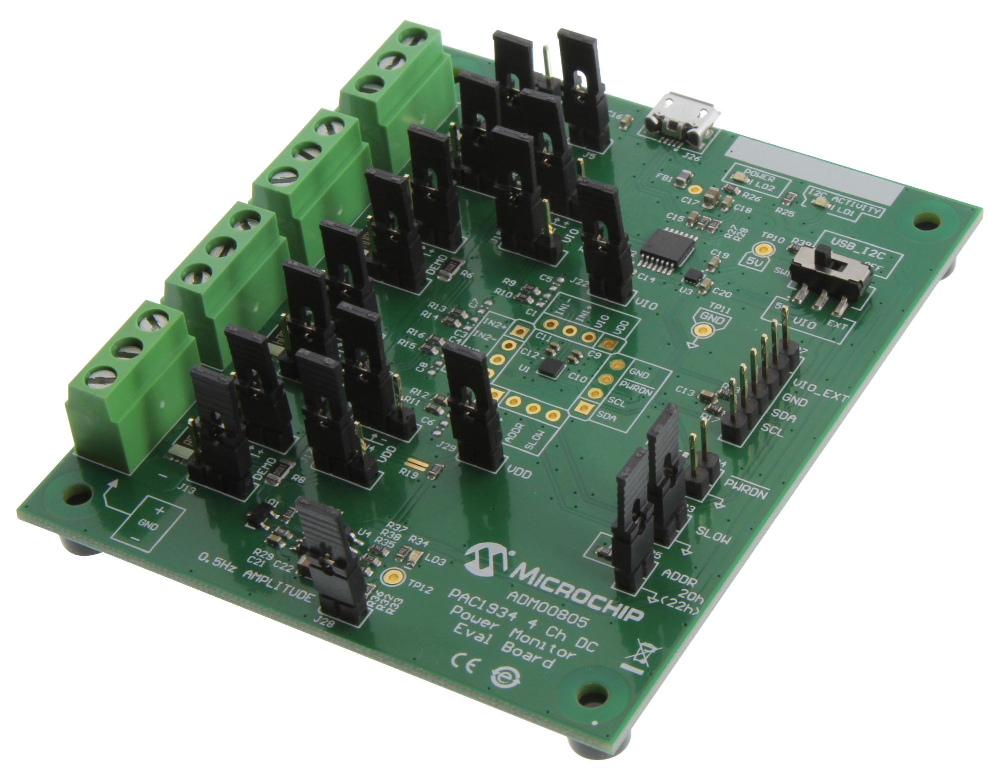 Microchip Series PAC1934 DC Power Monitor: ADM00805