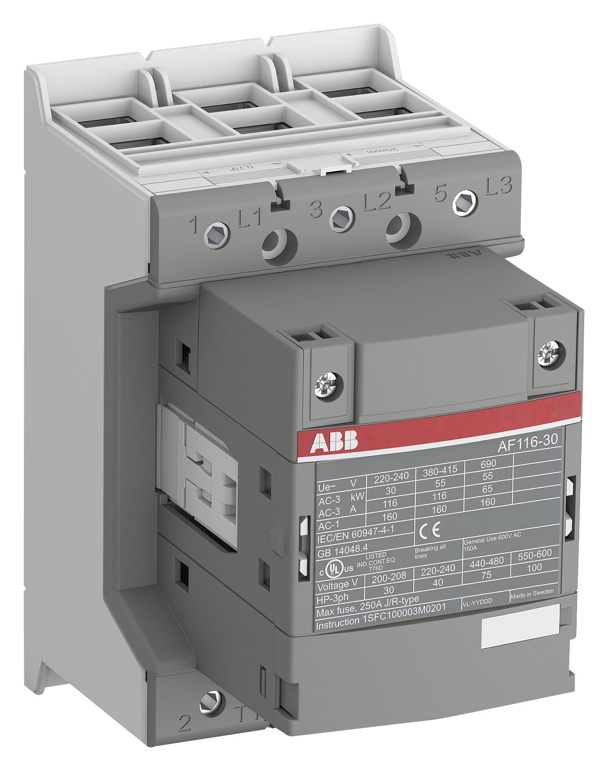 Industrial Control Series Contactors: AF116-30-11-13