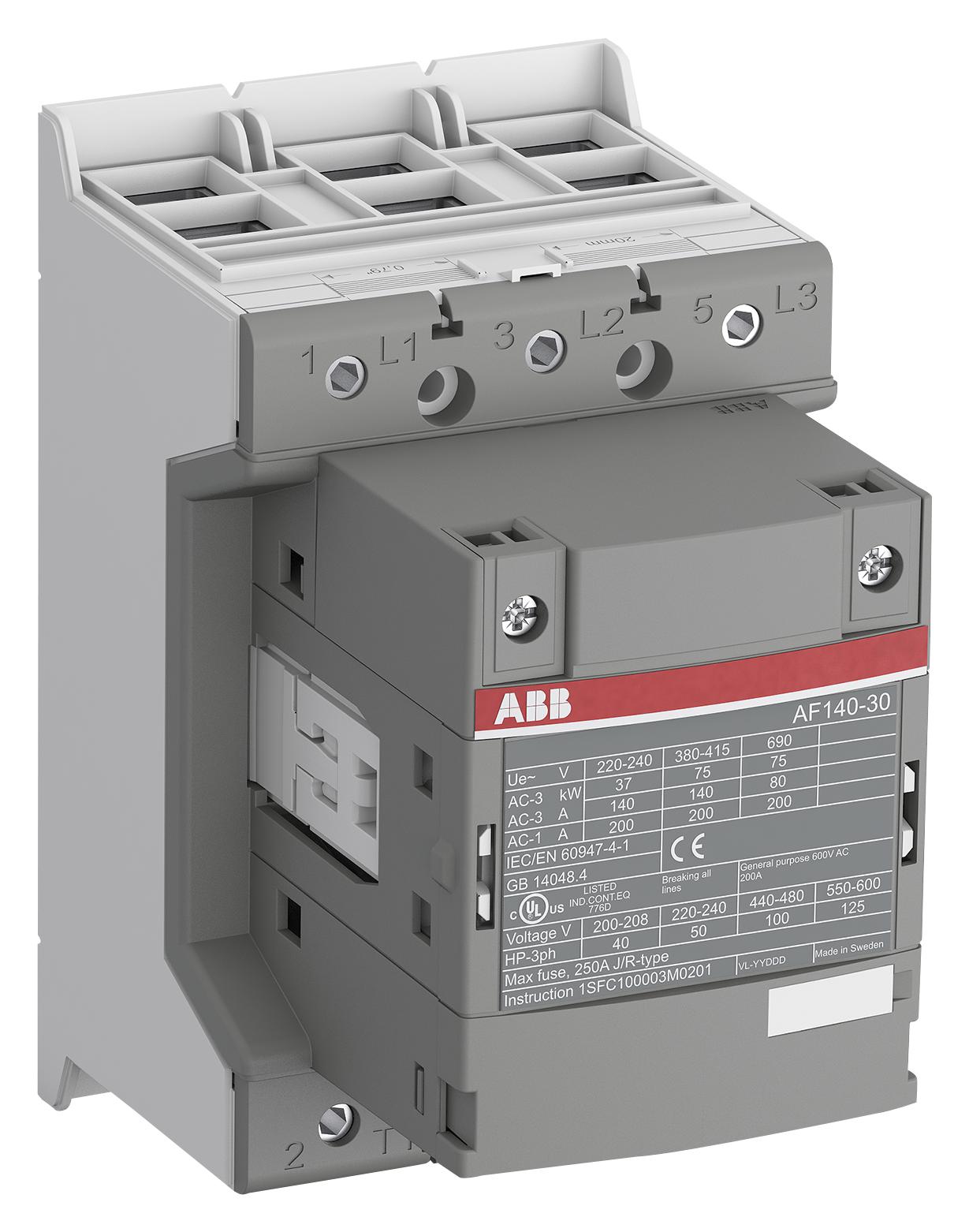 Siemens Series AF140 Contactors: AF140-30-11-13