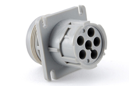 AHD10-6-12P-L Amphenol Sine Systems 6 Position Square Flange Connector | myMectronic