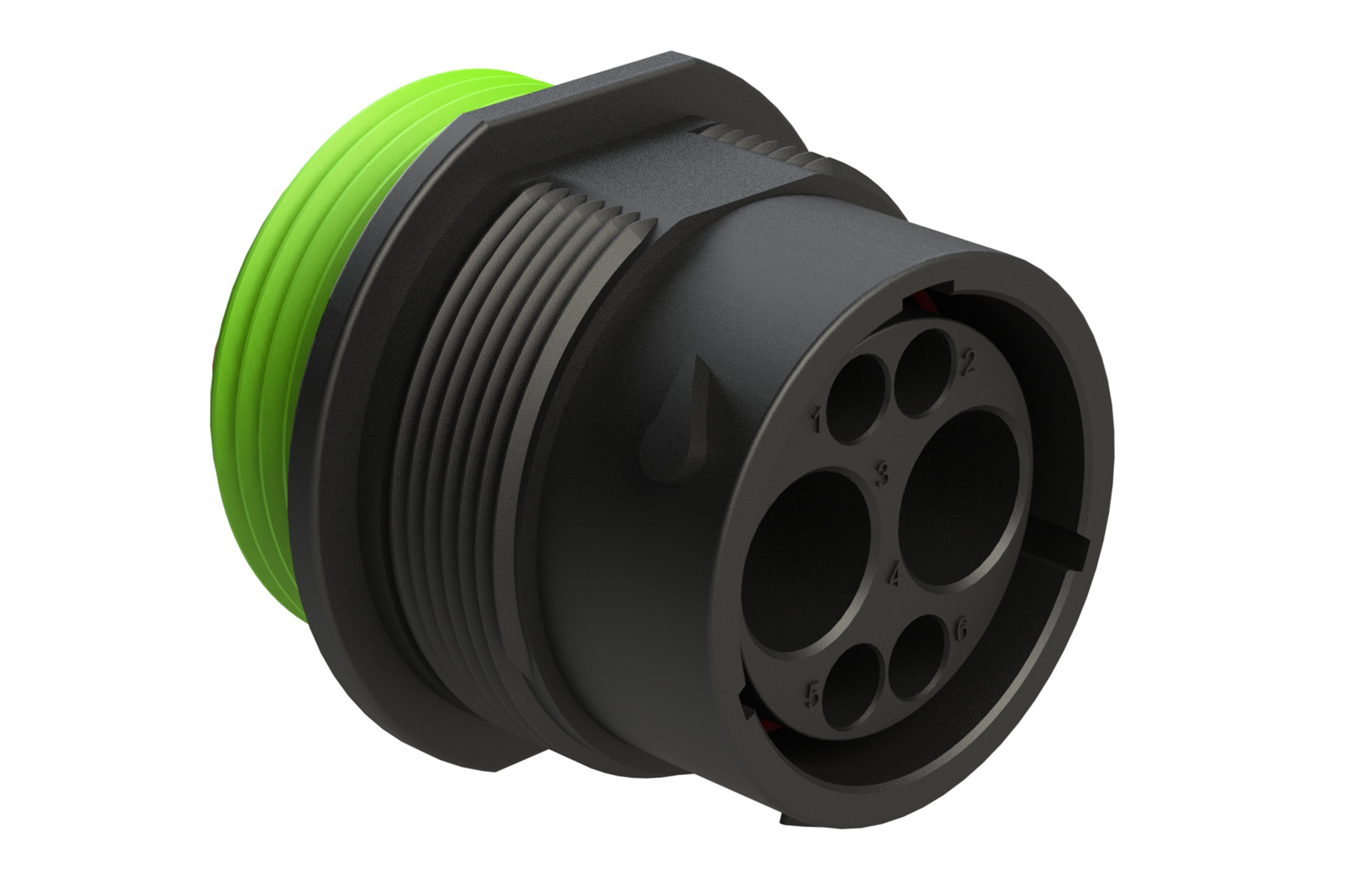 AHDP04-18-06PN-WTAC030 Amphenol Sine Systems Circular Connector Receptacle | myMectronic