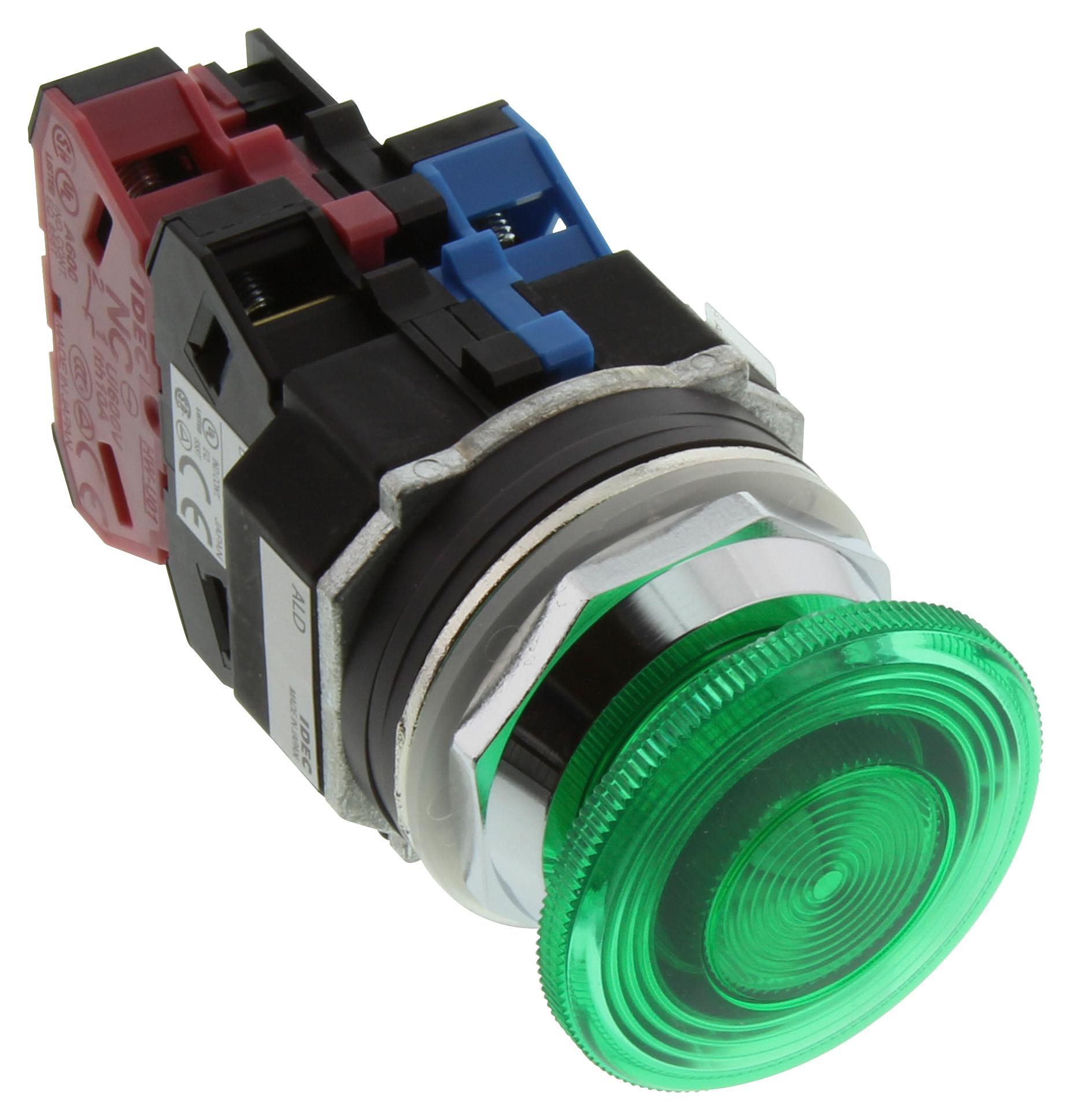 Buy IDEC Illuminated Pushbutton Part Number ALD32211DNUG Online