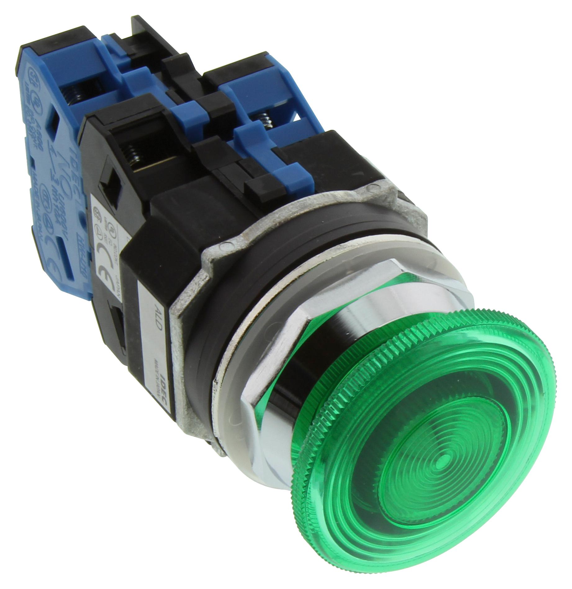 IDEC ALD3QH220DNUG – Reliable 40mm Mushroom Illuminated Pushbutton for Industrial Applications