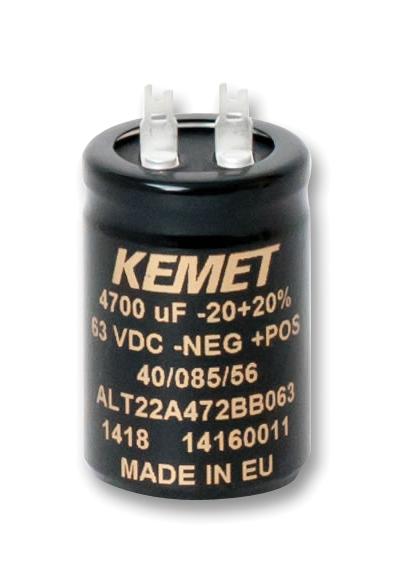 ALT22A472BB063 KEMET Aluminum Electrolytic Capacitor | myMectronic