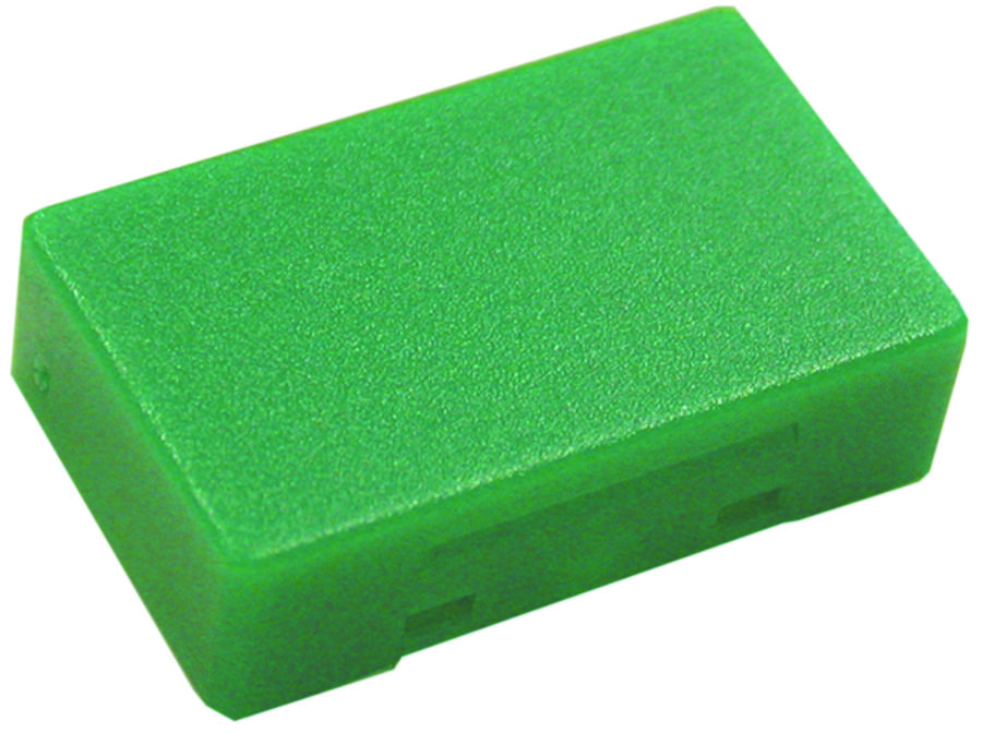 Honeywell Series AML51 F10G: Green Rectangular Push-Button Switch