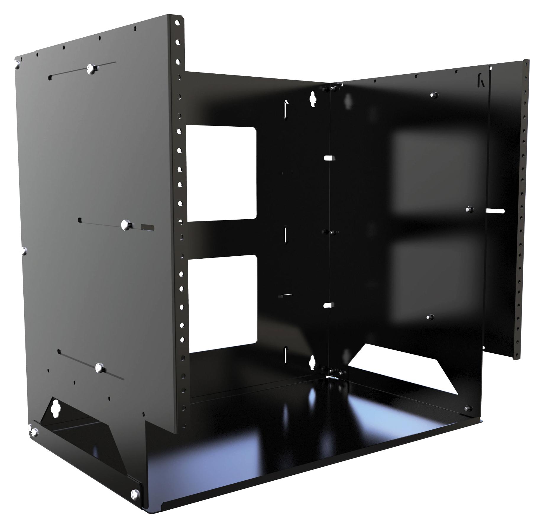 Buy Hammond Mfg. Adjustable Depth Wall Rack Part Number APBS198UBK Online