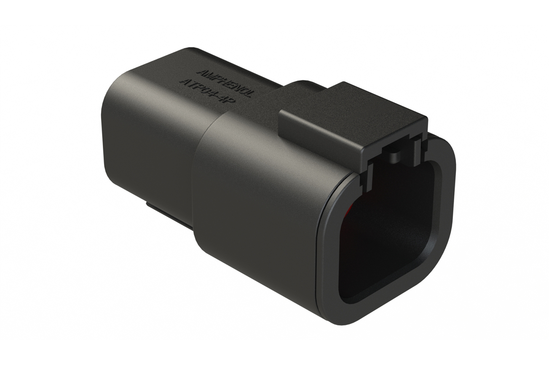 ATP04-4P-BLK Amphenol Sine Systems 4 Pin Receptacle Connector | myMectronic