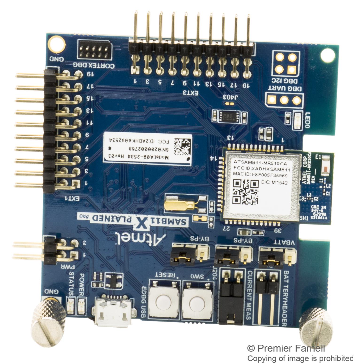 Atmel Series SAM B11 BLE 4.1 Wireless MCU: ATSAMB11XPRO