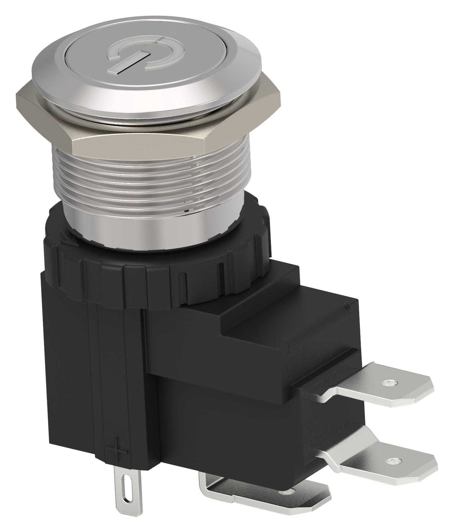 TE Series AVH High Current Pushbutton Switches: AVH19LSFP6242604