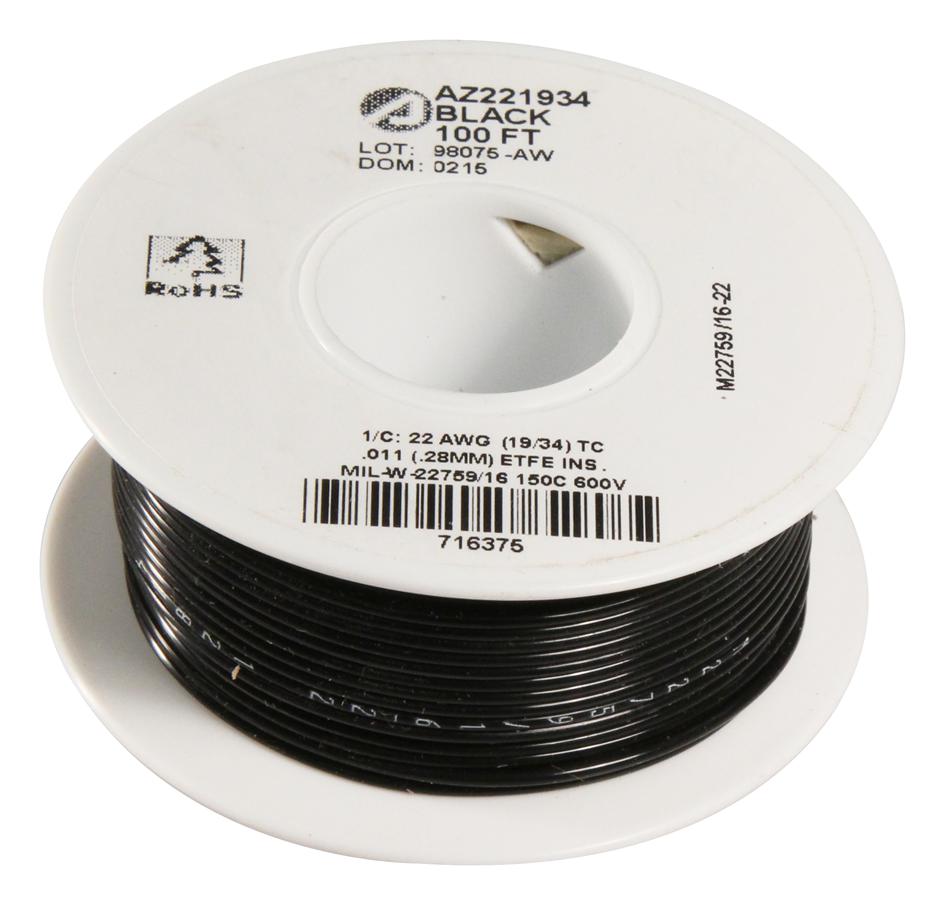 Buy AlphaWire Control Wire Part Number AZ221934BK005 Online