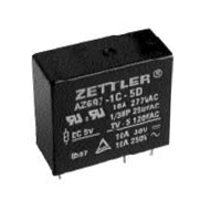 Zettler Series AZ697 48 VDC Power Relay: AZ6971C48DE