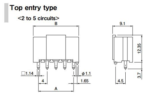Buy JST PSI Connector Header Part Number B04BPSIRC1LFSN Online