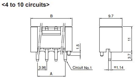 Buy JST VH Series 10-Position Connector Part Number B10PVHFBBLFSN Online