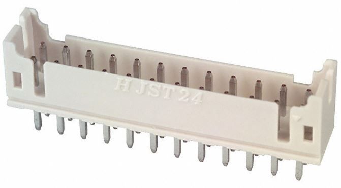 JST Series PHD: 24-Position Top Entry Male Header Connector