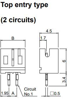 Buy JST 2 Position Connector Header Part Number B2BPHKKLFSN Online