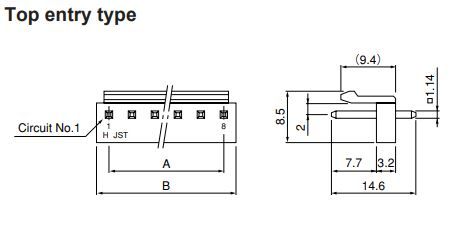 Buy JST Locking Header Connector Part Number B2PVHBKLFSN Online