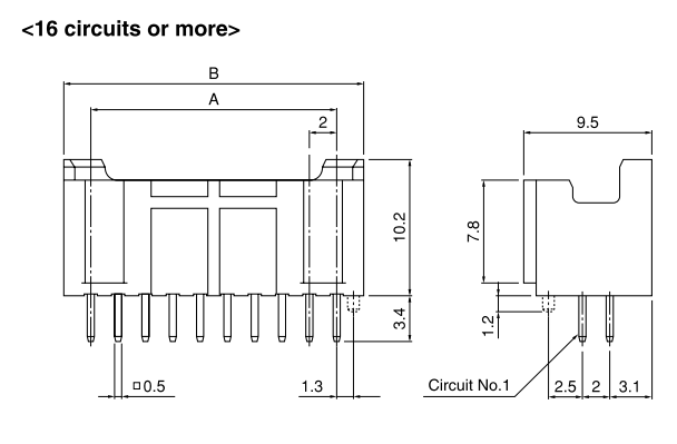 Buy JST Header Connector Part Number B40BPADSS1FLFSN Online