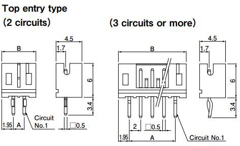 JST Series PH Connectors: High-Density 2mm Pitch Through-Hole Header S5BPHKLLFSN