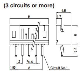 Buy JST PH Series Connector Header Part Number B8BPHKSGW Online