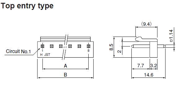 Buy JST VH Series Connector Part Number B8PVHFBBLFSN Online