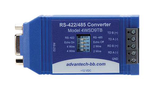 Advantech Series BB-4WSD9RS RS-232 to RS-485 Converter: BB4WSD9TB