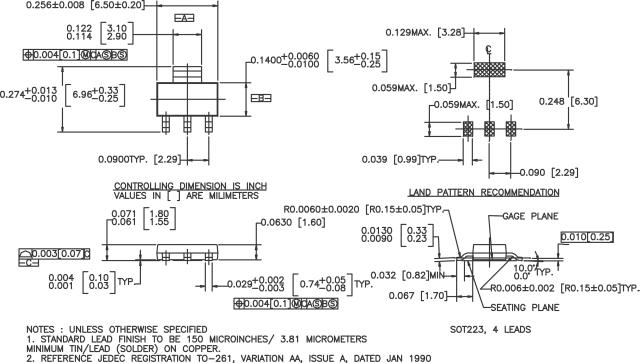 Fairchild Series Transistor: BCP52 PNP Medium Power Amplifier - BCP52