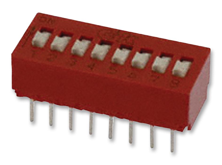 Ck Switches Series BD: Standard Profile DIP Switch BD08