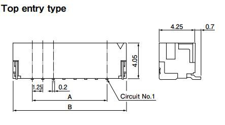 JST 8-Position Surface Mount Connector – Reliable 1.25mm Pitch for Electronic Devices