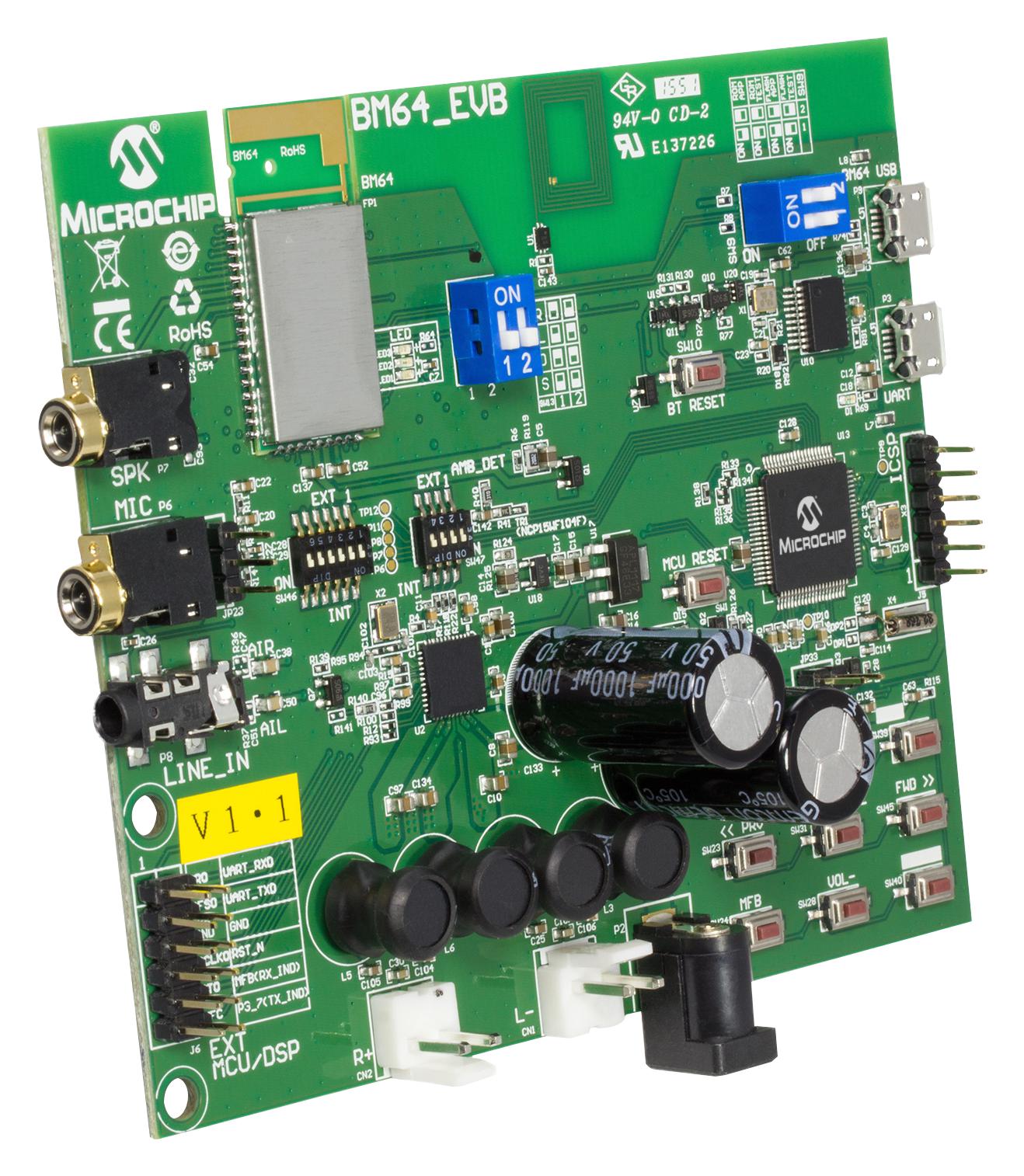 Buy Microchip Bluetooth Module Part Number BM64EVBC2 Online