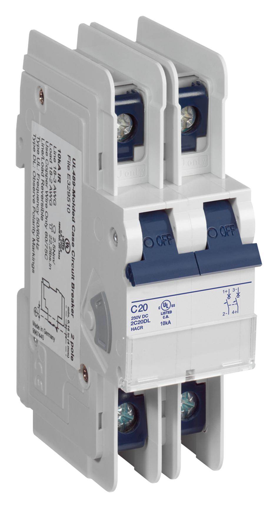 Buy Weidmuller Circuit Breaker Part Number BR2D20AC Online