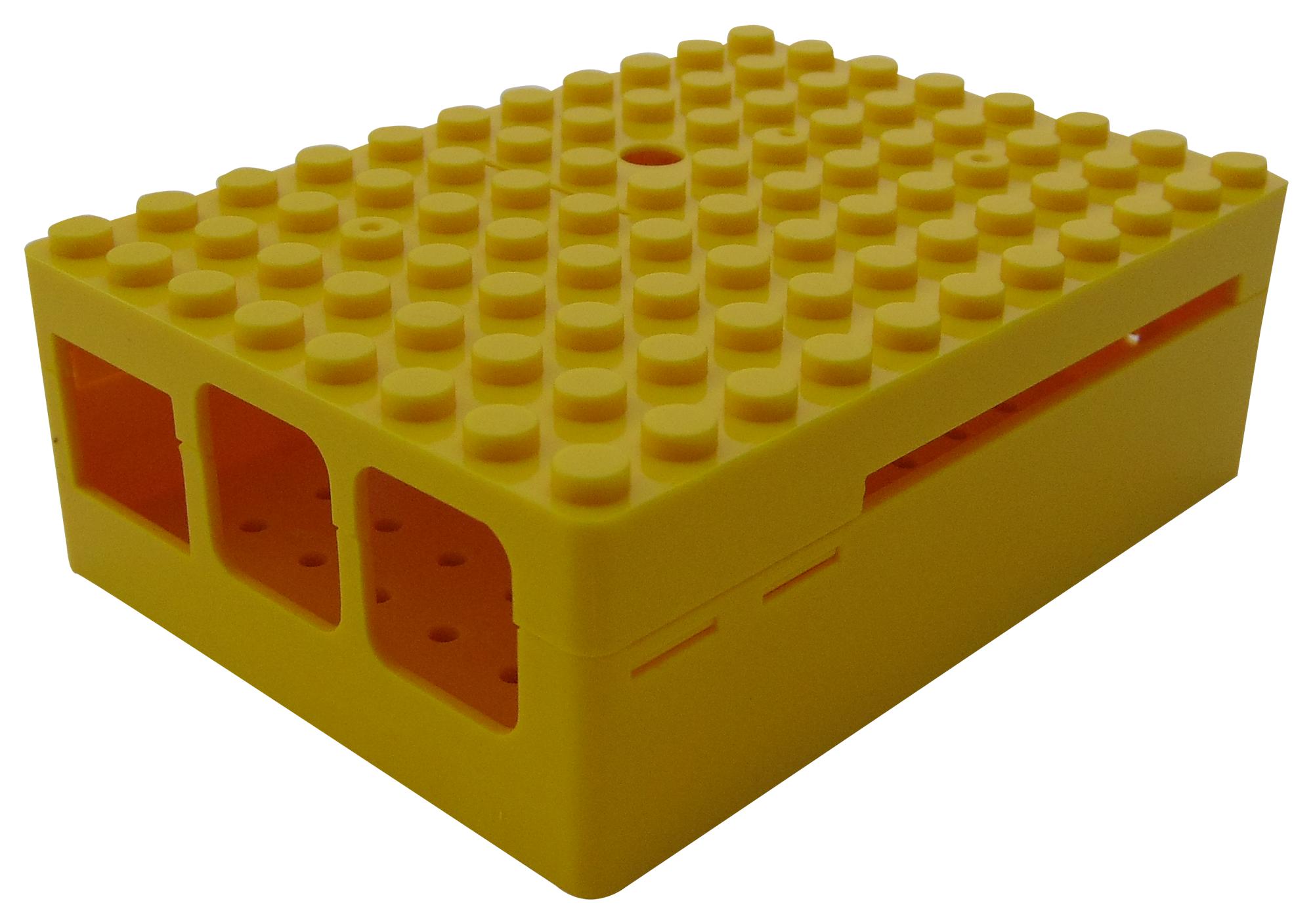 Premier Farnell Series Multicomp Pi-Blox Enclosure: CBPIBLOXYEL