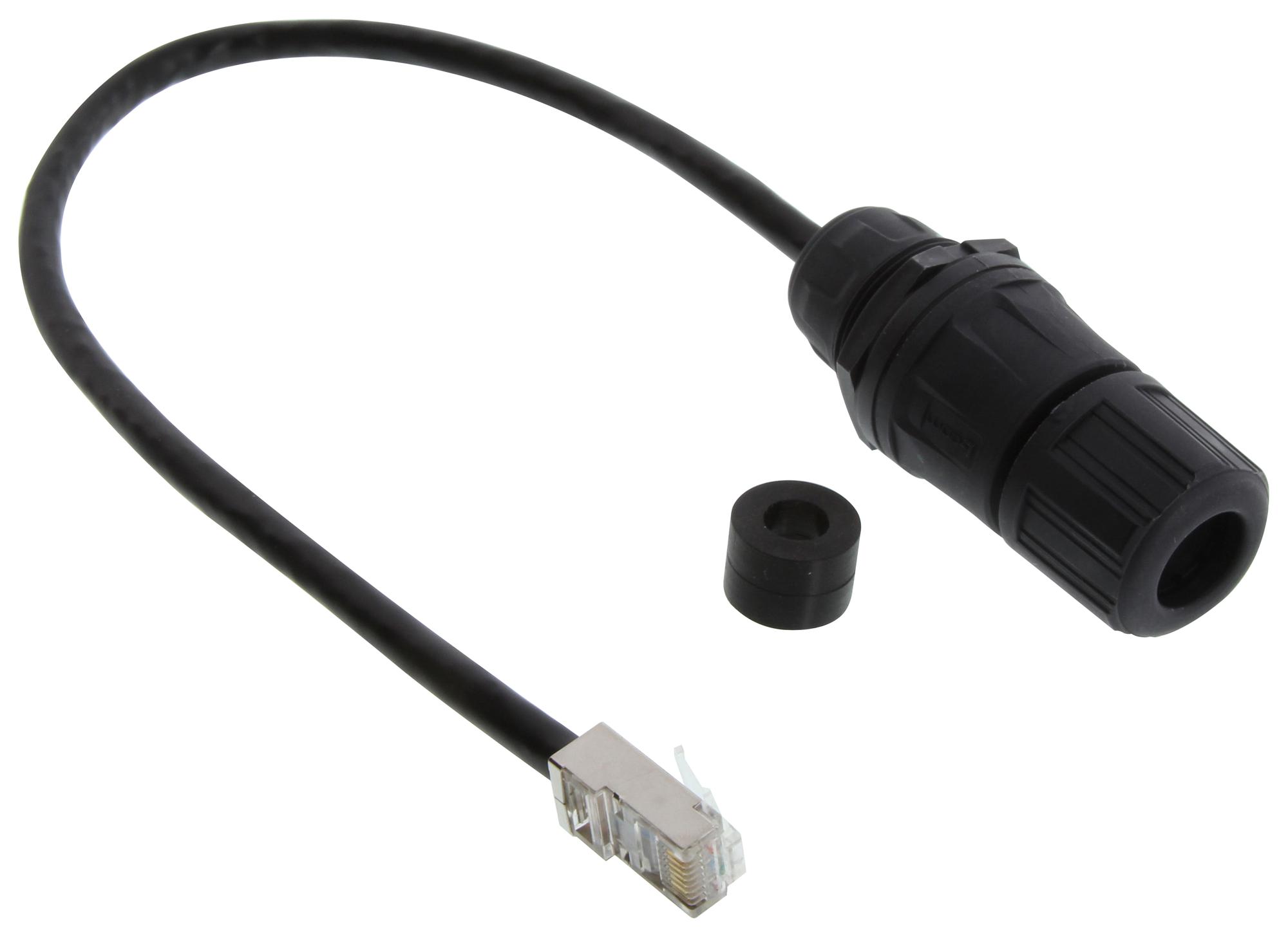 L-COM CGC6AMF – Reliable Shielded RJ45 Connector for Industrial Applications