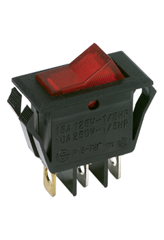 CL102J9AS205QA7 C&K COMPONENTS Single Pole Rocker Switch | myMectronic