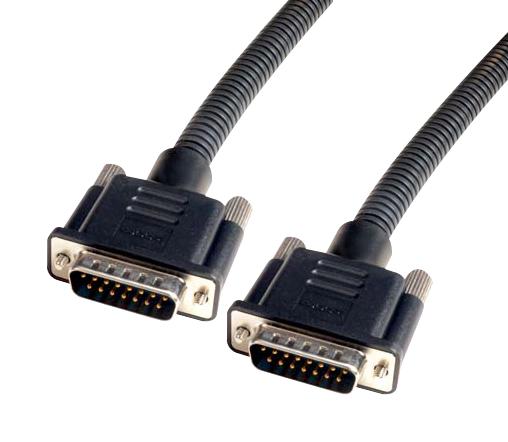 L-Com Series CSPL15MM25 D-Sub Cable: 15 Conductor Shielded Data Cable