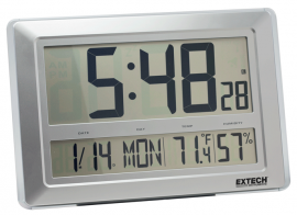 Extech Series CTH10A Radio Controlled Wall Clock with Hygro-Thermometer: CTH10A