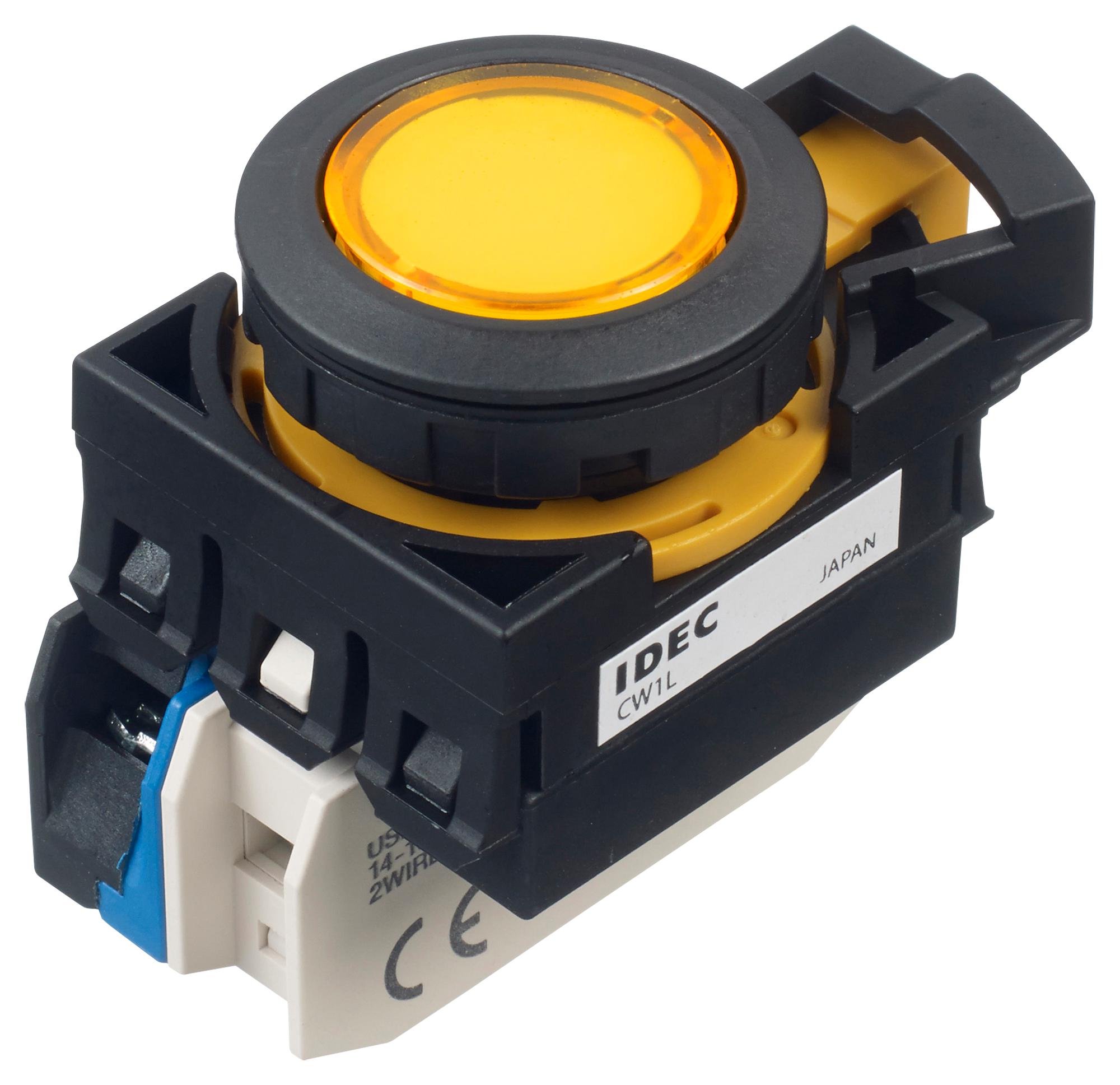 IDEC Series CW Control: Illuminated Pushbutton CW1LM1E10Q4Y
