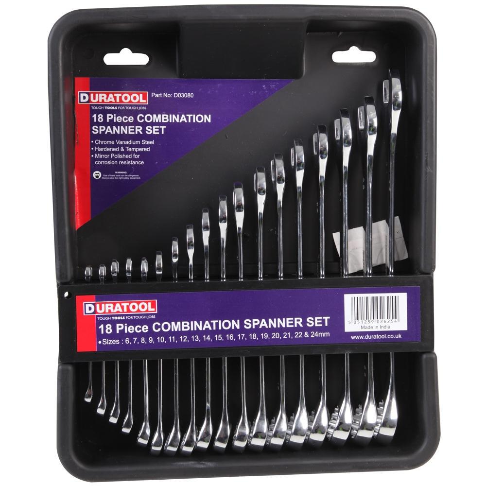 DURATOOL Series Combination Spanner Set: D03080