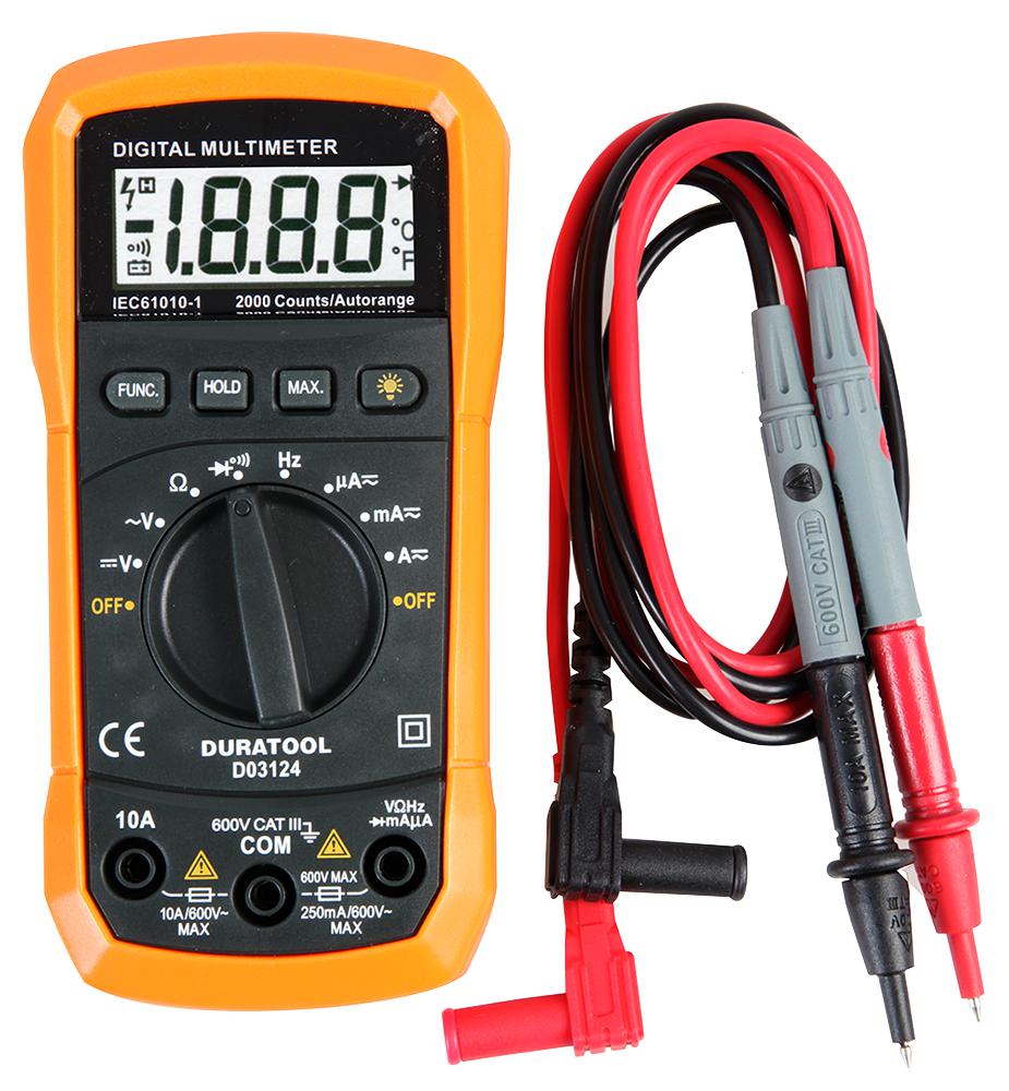 Duratool D03124 – Reliable Multimeter for Industrial Applications