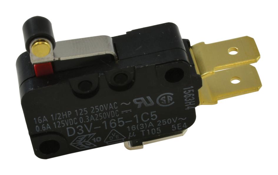 Omron Series D3V Snap Action Switch: 16A/250VAC Reliable Control Component