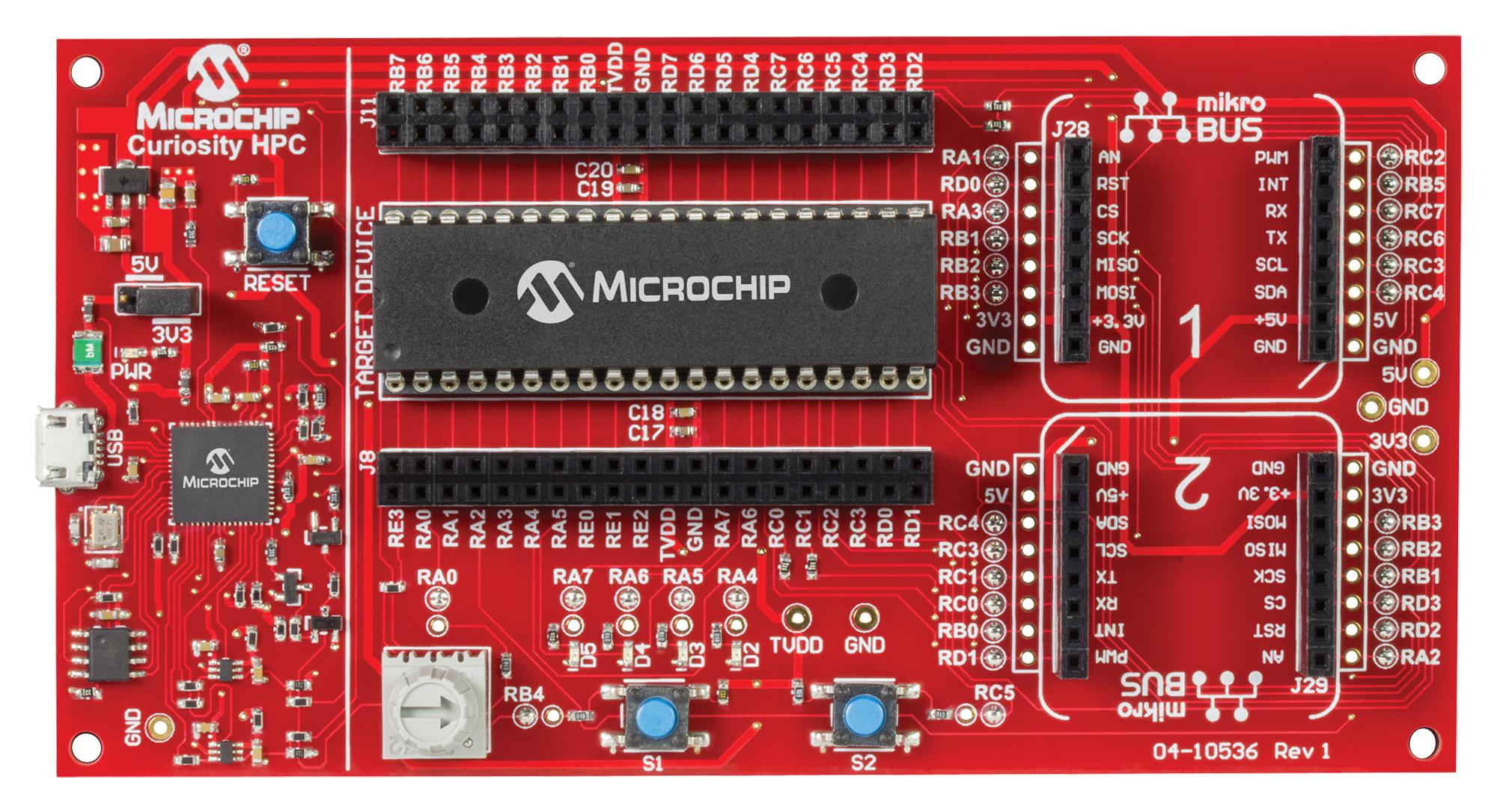 Microchip Series Curiosity HPC Development Board: DM164136