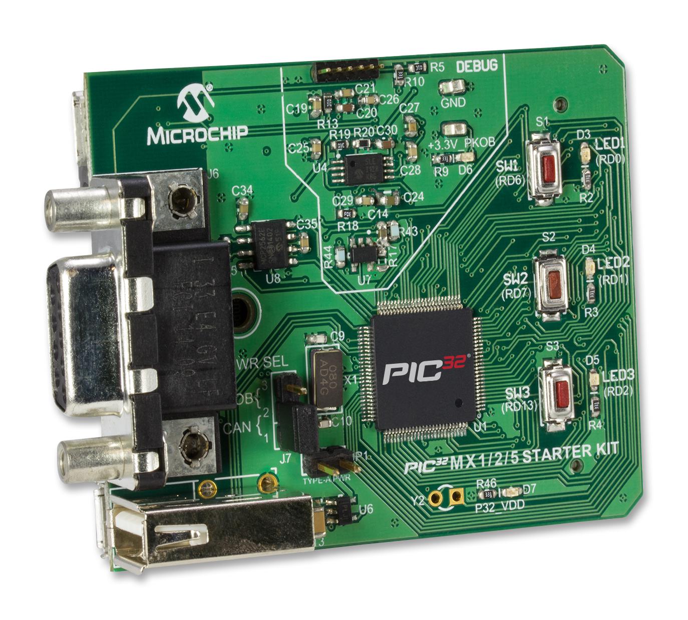 Buy Microchip PIC32MX1/2/5 Starter Kit Part Number DM320100 Online