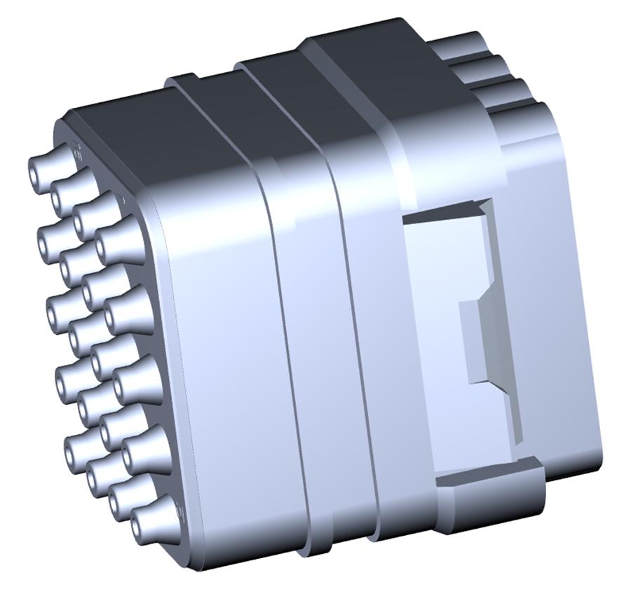 Buy TE Connectivity DMC-M Series Multicavity EN4165 Connector Part Number DMCM2022PN Online