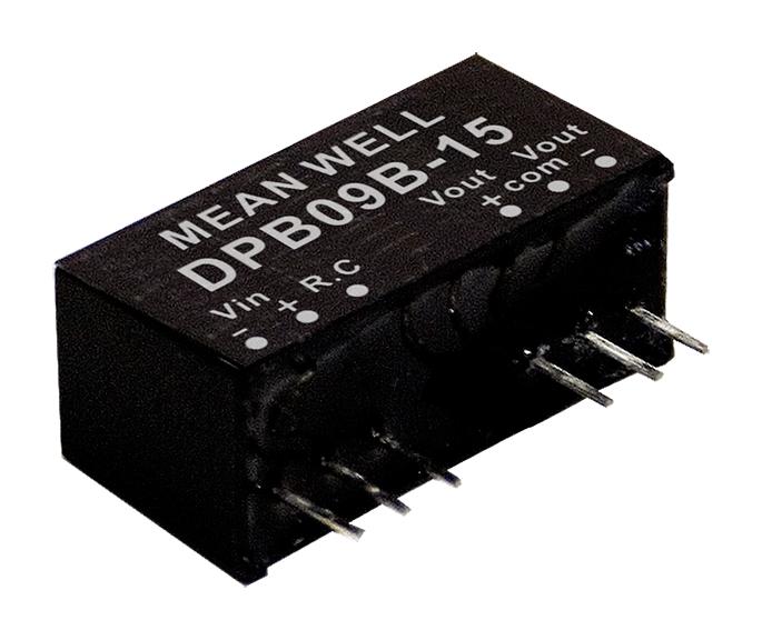 Mean Well Series DPB09B15 DC-DC Converter: 15V 300mA