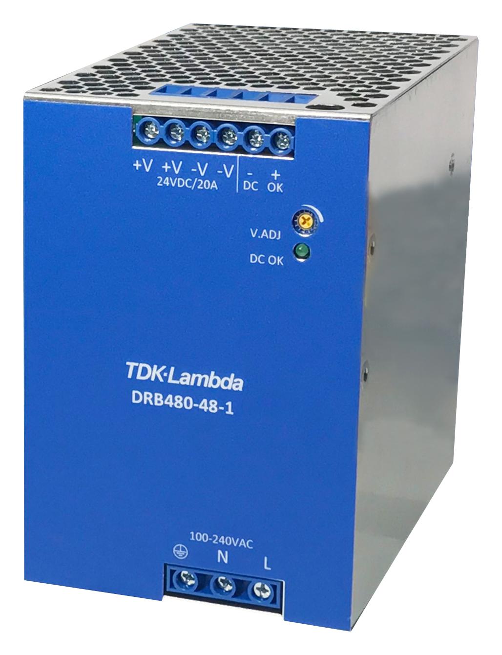 Buy TDK-Lambda DRB120-480 Series Power Supplies Part Number DRB480481 Online